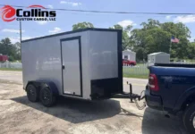 Titanium Silver Frost 7×16 Custom Enclosed Trailer Buying Checklist by Collins Custom Cargo